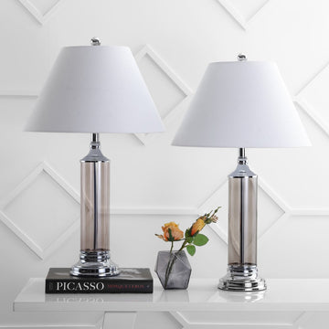 Astor 29" Glass LED Table Lamp - JONATHAN Y